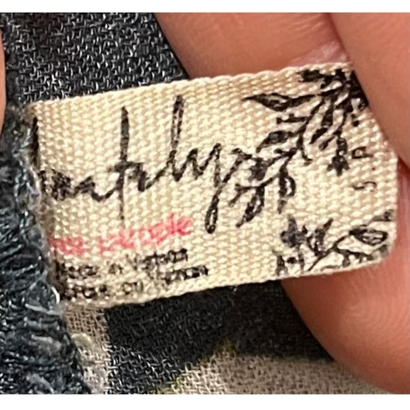 FREE PEOPLE Alyson Go To Gauze V-Neck Green Floral Top - Picture 4 of 7